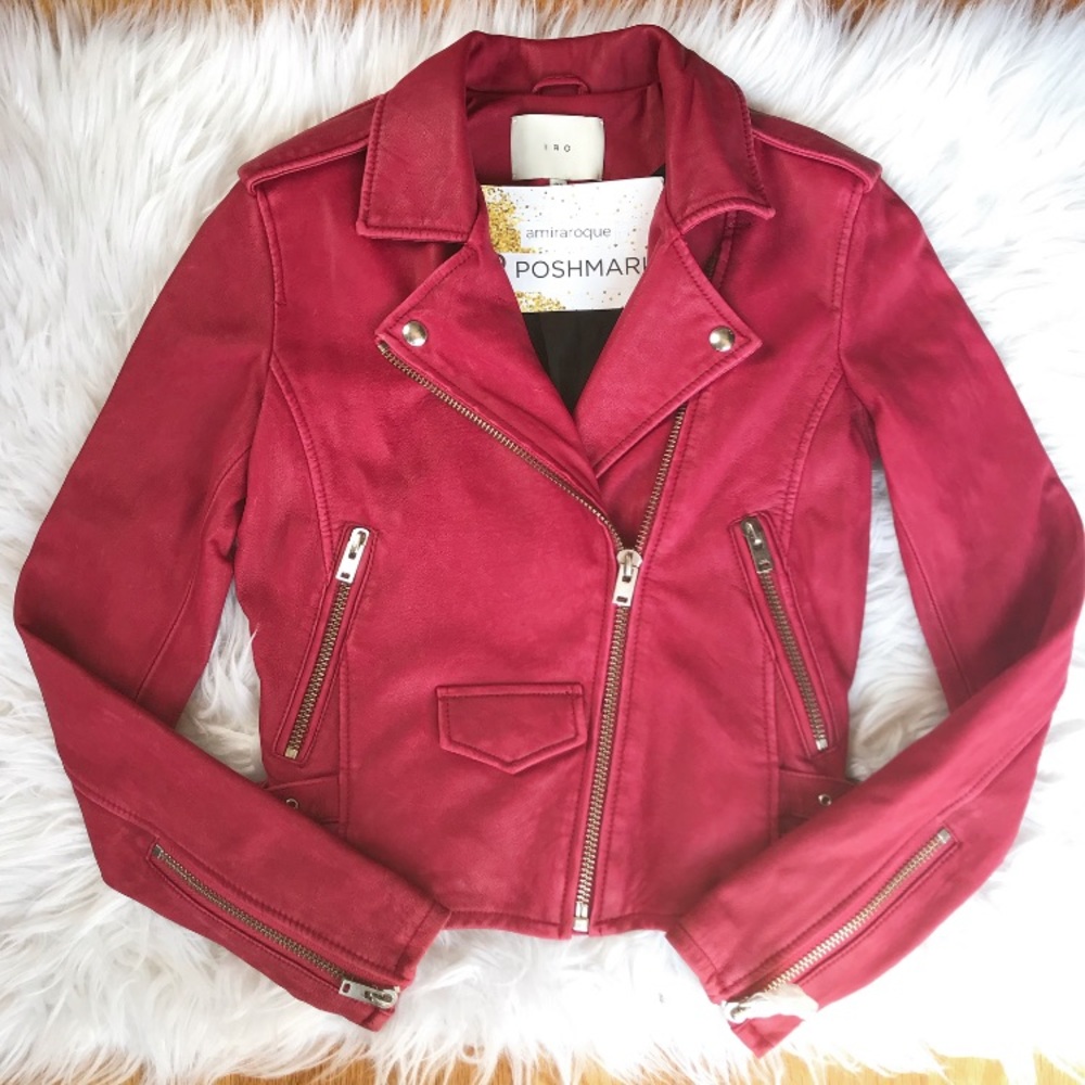IRO Red Biker Jacket